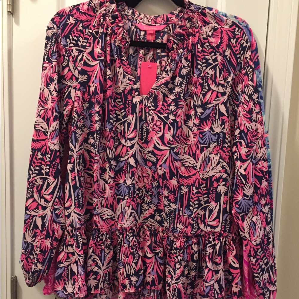 Savanna top bright navy swing of things